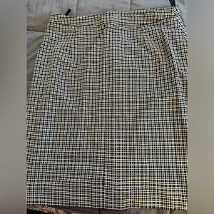 Black white pencil skirt